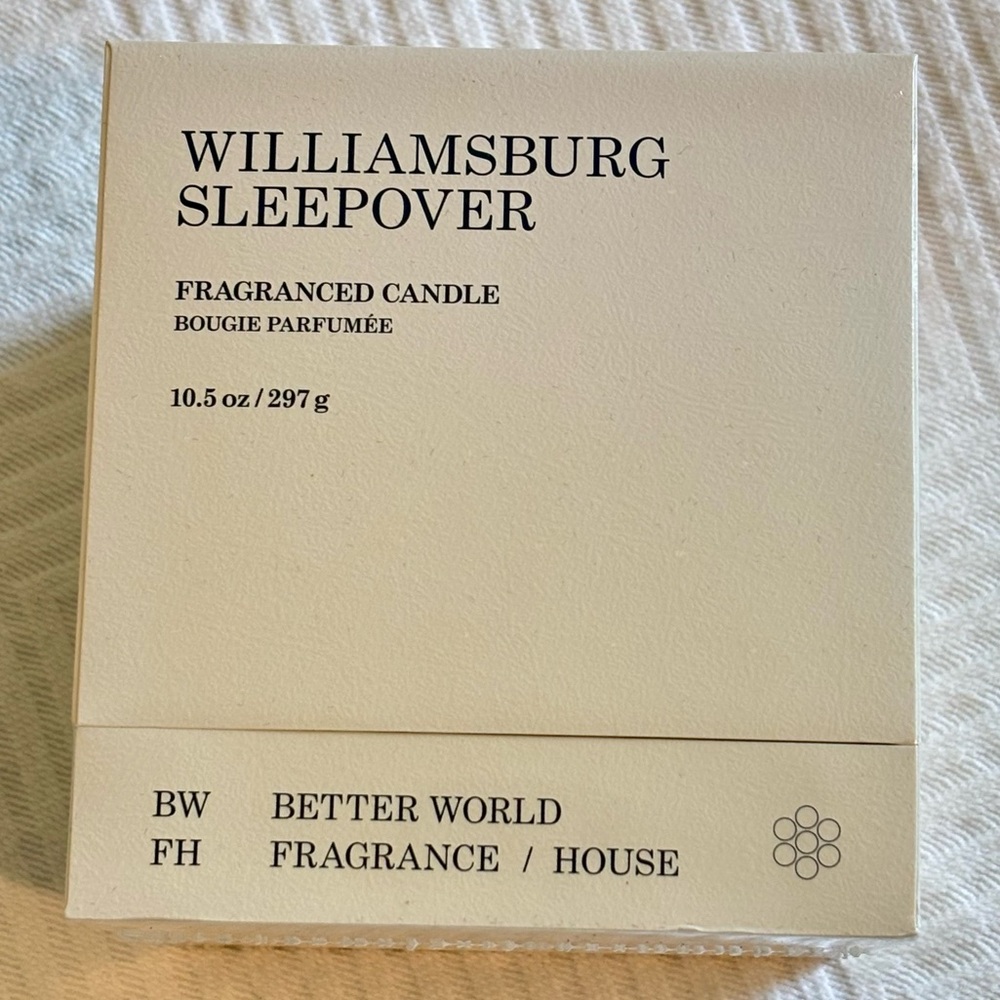 BWFH Williamsburg Sleepover Candle
